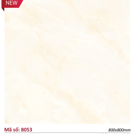 Gạch Catalan 80x80 Lát Nền Bóng Kính Kem Mây Vàng 8053