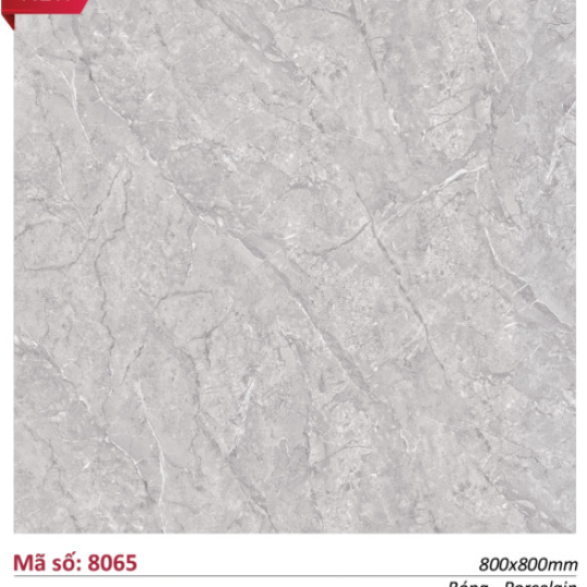 Gạch Catalan 80x80 Lát Nền & Ốp Mặt Tiền Xám Vân Đá 8065