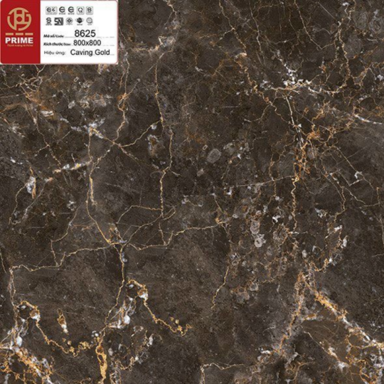 GẠCH LÁT NỀN - ỐP MẶT TIỀN 80X80 PRIME 8625 GOLD CARVING