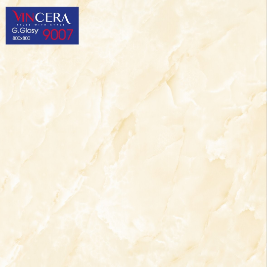 Gạch Vitto 80x80 Đá Bóng Kính Vân Mây Vàng 9007