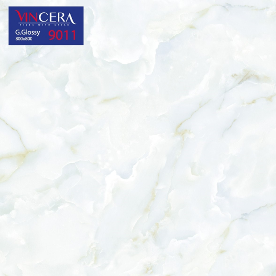 Gạch Vitto 80x80 Đá Bóng Kính Vân Mây Trắng 9011