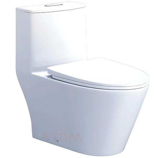 Bồn Cầu CAESAR C1363 (CD1363) 1 Khối Nắp &Ecirc;m