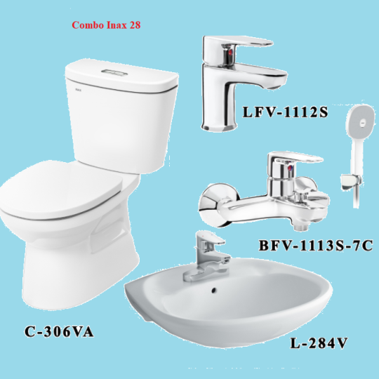 COMBO INAX C-306VA + L-284V + LFV-1112S + BFV-1113S-7C
