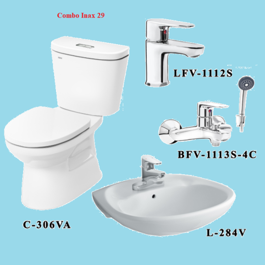 COMBO INAX C-306VA + L-284V + LFV-1112S + BFV-1113S-4C