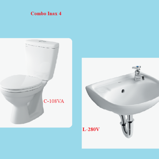 COMBO BỒN CẦU INAX C-108VA + LAVABO L-280V