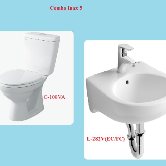 COMBO BỒN CẦU INAX C-108VA + LAVABO L-282V