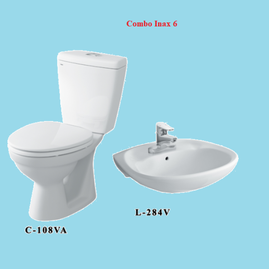 COMBO BỒN CẦU INAX C-108VA + LAVABO L-284V