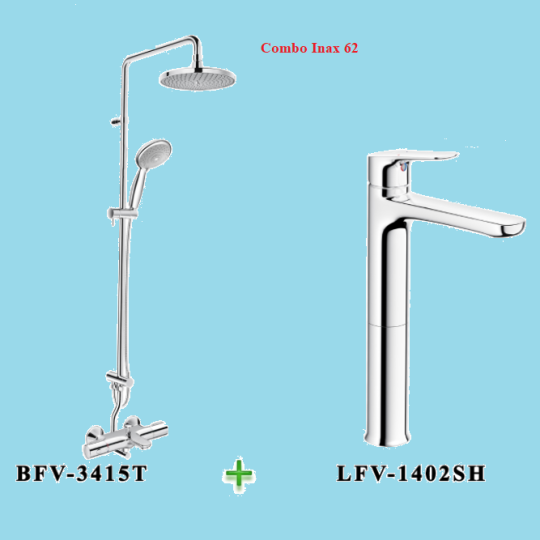 COMBO INAX SEN CÂY BFV-3415 + VÒI LAVABO LFV-1402SH