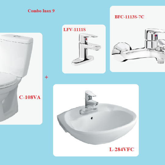 COMBO INAX C-108VA + L-284V + LFV-1111S + BFV-1113S-7C