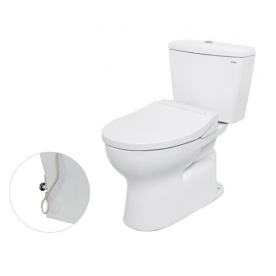 BỒN CẦU TOTO CS300DRE2 HAI KHỐI NẮP CƠ