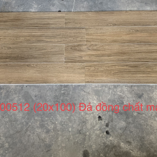 Gạch Giả Gỗ 20x100 Trung Quốc Đá Mờ Sọc Gỗ Nâu Vàng DM200512