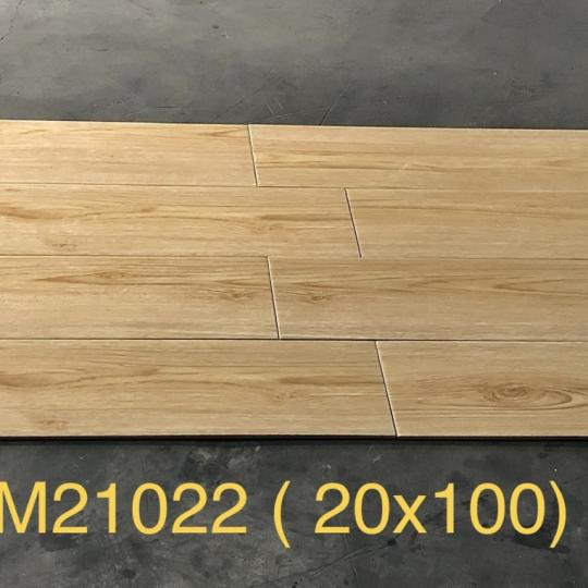 Gạch Giả Gỗ 20x100 Trung Quốc Đá Mờ Sọc Gỗ Vàng DM21022
