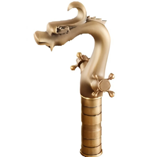 VÒI LAVABO NÓNG LẠNH BẰNG ĐỒNG CỔ ĐIỂN KANLY GCA10