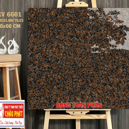 GẠCH LÁT NỀN 60X60 BÓNG KÍNH TOÀN PHẦN KV6601