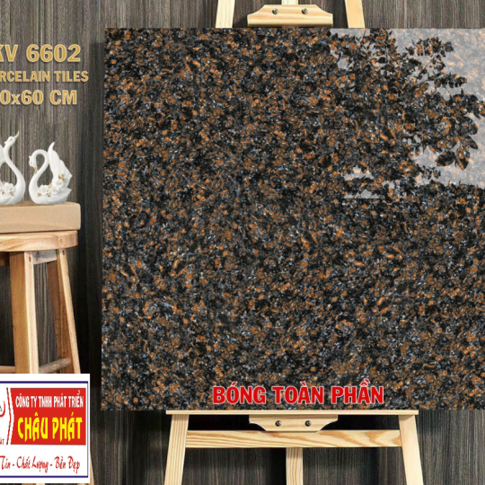 GẠCH LÁT NỀN 60X60 BÓNG KÍNH TOÀN PHẦN KV6602