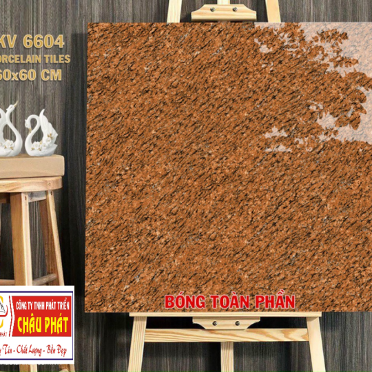 GẠCH LÁT NỀN 60X60 BÓNG KÍNH TOÀN PHẦN KV6604