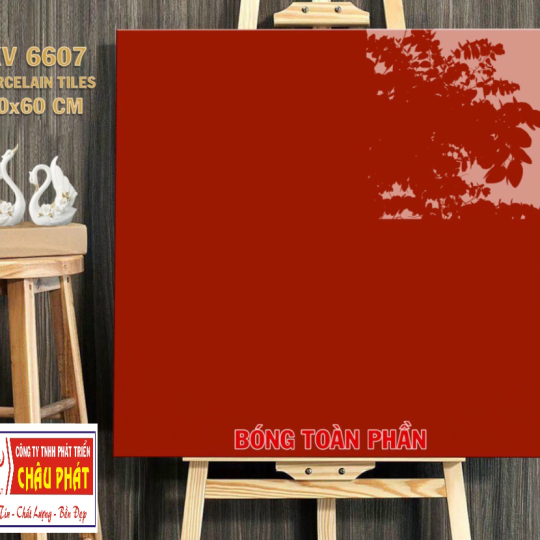 GẠCH LÁT NỀN 60X60 BÓNG KÍNH TOÀN PHẦN KV6607