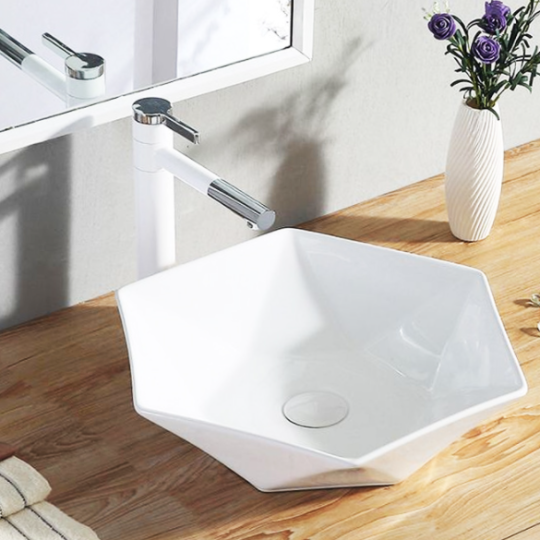 CHẬU RỬA LAVABO ĐẶT BÀN L07 KIM CƯƠNG