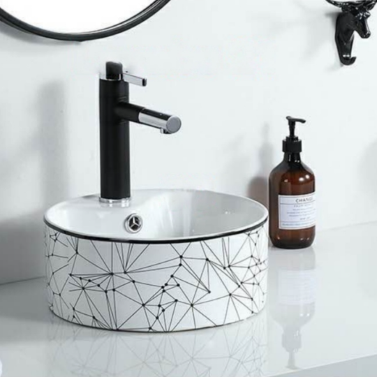 CHẬU LAVABO ĐẶT BÀN L15B TRÒN