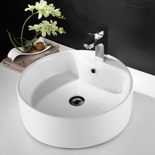 CHẬU RỬA LAVABO ĐẶT BÀN C15 HÌNH TRÒN
