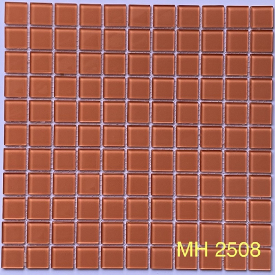 Gạch trang trí Mosaic thủy tinh đơn sắc MH 2508