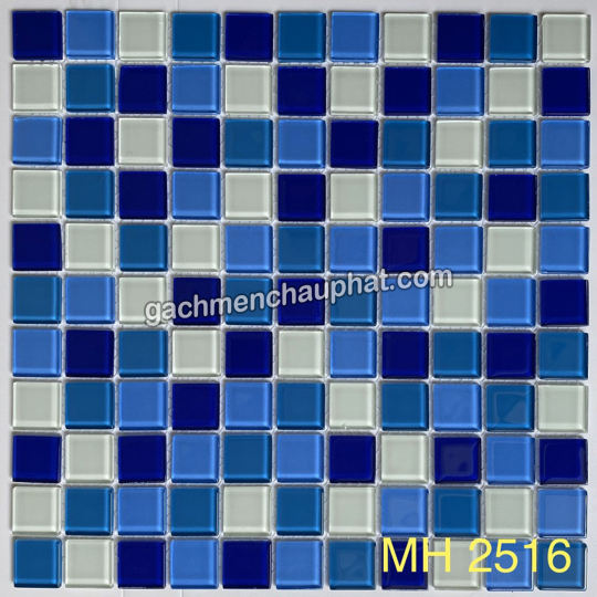 Gạch trang trí Mosaic thủy tinh MH 2516