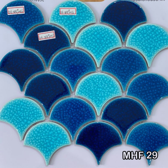 Gạch Mosaic Vảy Cá Gốm Sứ MHF 29
