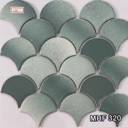 Gạch Mosaic Vảy Cá Gốm Sứ MHF 320