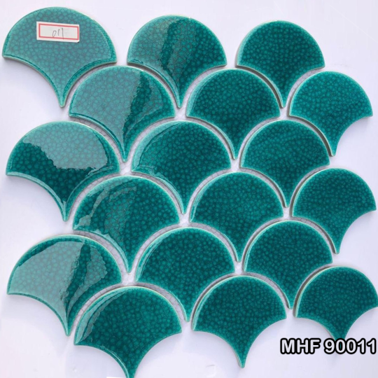 Gạch Mosaic Vảy Cá Gốm Sứ MHF 90011