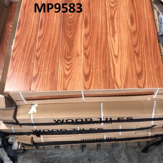 Gạch Giả Gỗ Thanh 15x90 Đá Mờ Men Matt Nhập Khẩu Nâu Đỏ MP9583