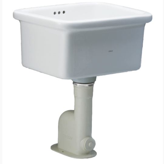 CHẬU LAVABO GIẶT TREO TƯỜNG CAESAR SS558AS BỘ XẢ THOÁT SÀN