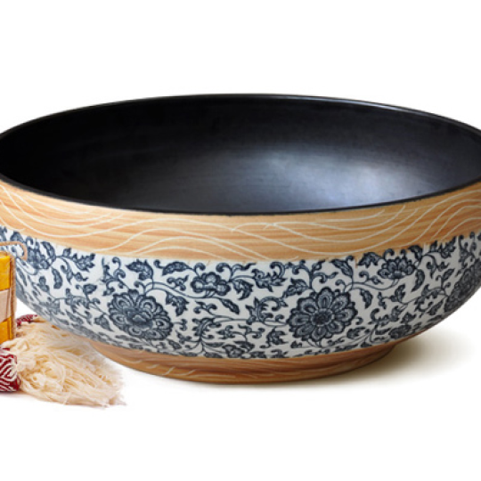 LAVABO SỨ HOA VĂN KANLY SU113