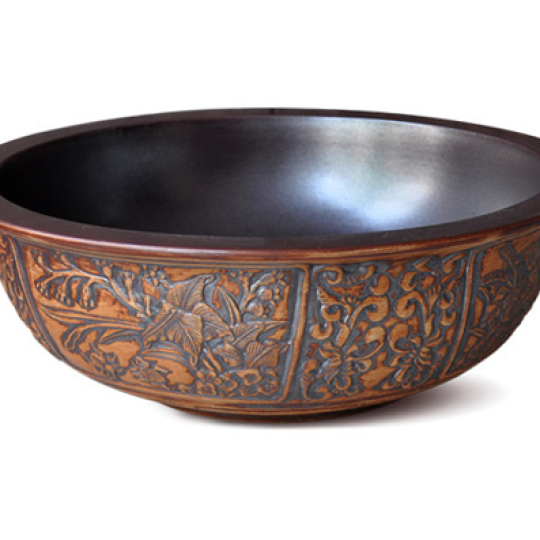 LAVABO SỨ HOA VĂN KANLY SU114