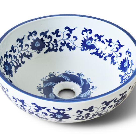 LAVABO SỨ HOA VĂN KANLY SU118