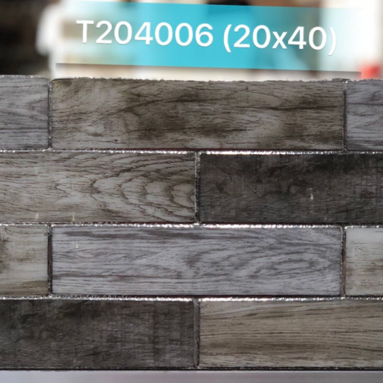 GẠCH TRANG TRÍ 20X40 ĐÁ VI TINH NHŨ BẠC T204006