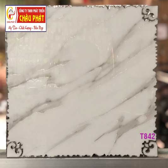 GẠCH TRANG TRÍ 30X30 VI TINH NHŨ BẠC T842