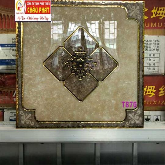 GẠCH TRANG TRÍ 30X30 VI TINH NHŨ VÀNG T876