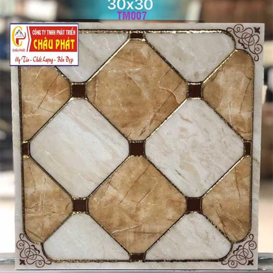 GẠCH TRANG TRÍ 30X30 NHŨ VÀNG TM007