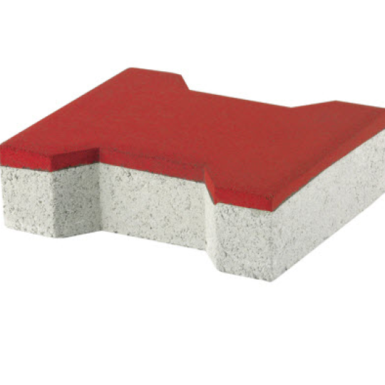 GẠCH VỈA HÈ TERRAZZO CHỬ I ĐỎ