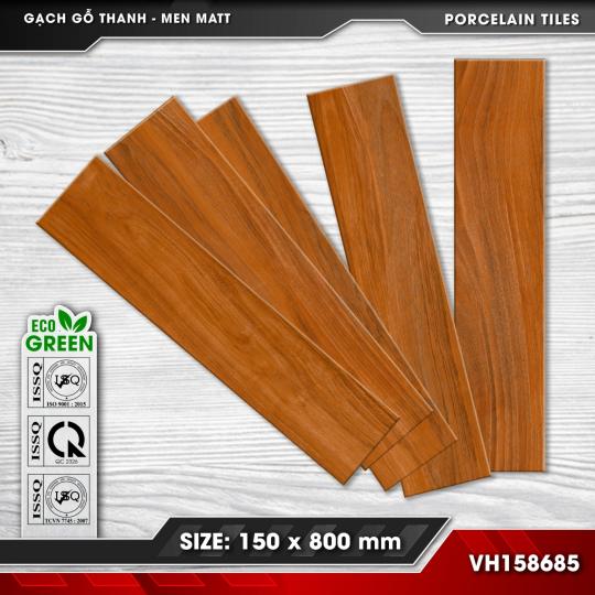 Gạch Lát Nền Giả Gỗ Thanh 15x80 Đá Mờ Men Matt VICENZA VH158685
