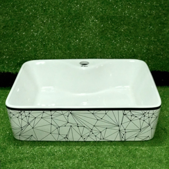 CHẬU LAVABO ĐẶT BÀN 12B CHỮ NHẬT