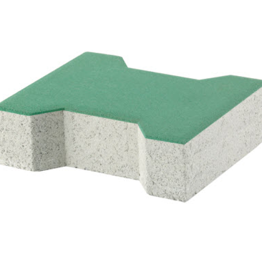 GẠCH VỈA HÈ TERRAZZO CHỬ I XANH
